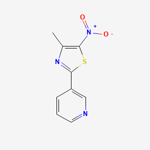 3-(4-Methyl-5-nitro-1,3-thiazol-2-yl)pyridine
