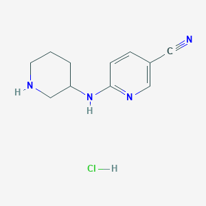 6-(Piperidin-3-ylamino)nicotinonitrile hydrochloride