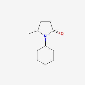 molecular formula C11H19NO B8319873 1-Cyclohexyl-5-methyl-pyrrolidin-2-one CAS No. 18518-40-6