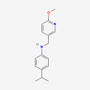 (4-Isopropylphenyl)[(2-methoxy-5-pyridyl)methyl]amine