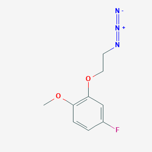 molecular formula C9H10FN3O2 B8319900 2-(5-Fluoro-2-methoxy-phenoxy)ethylazide 