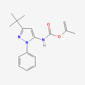 prop-1-en-2-yl 3-t-butyl-1-phenyl-1H-pyrazol-5-ylcarbamate