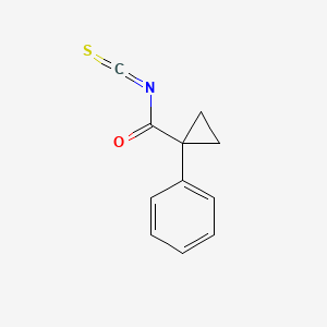 molecular formula C11H9NOS B8319916 1-Phenylcyclopropanecarbonyl isothiocyanate 