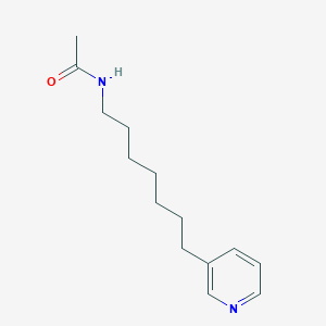 molecular formula C14H22N2O B8319920 N-[7-(Pyridin-3-YL)heptyl]acetamide CAS No. 88940-86-7