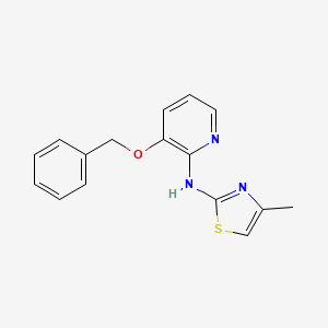 molecular formula C16H15N3OS B8319928 3-(Benzyloxy)-N-(4-Methyl-1,3-Thiazol-2-Yl)pyridin-2-Amine 