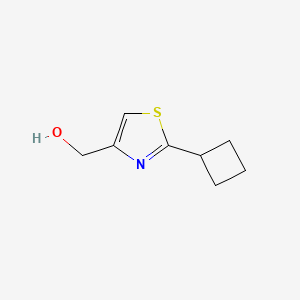 molecular formula C8H11NOS B8319943 2-Cyclobutyl-4-thiazole methanol 