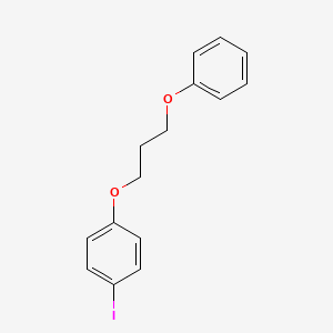 molecular formula C15H15IO2 B8319981 1-Iodo-4-(3-phenoxypropoxy)benzene 