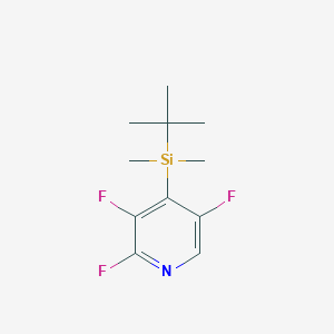 molecular formula C11H16F3NSi B8320011 4-(Tert-butyldimethylsilyl)-2,3,5-trifluoropyridine 