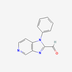 molecular formula C13H9N3O B8320039 1-Phenyl-1H-imidazo[4,5-c]pyridine-2-carbaldehyde 