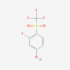 Phenol, 3-fluoro-4-[(trifluoromethyl)sulfonyl]-