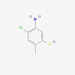 molecular formula C7H8ClNS B8320078 2-Chloro-4-methyl-5-mercaptoaniline 
