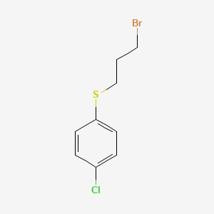 molecular formula C9H10BrClS B8320086 4-Chlorothiophenoxy propyl bromide 