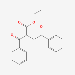 molecular formula C19H18O4 B8320107 Ethyl 2-benzoyl-4-oxo-4-phenylbutanoate 