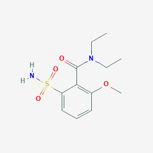 molecular formula C12H18N2O4S B8320191 2-aminosulfonyl-6-methoxy-N,N-diethylbenzamide 