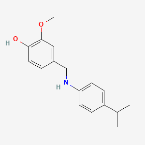 (4-Hydroxy-3-methoxyphenylmethyl)(4-isopropylphenyl)amine