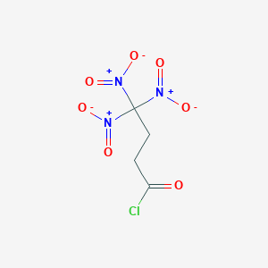molecular formula C4H4ClN3O7 B8320216 4,4,4-Trinitrobutyryl chloride 