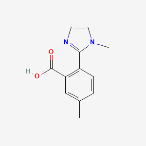 5-Methyl-2-(1-methyl-1H-imidazol-2-yl)benzoic acid