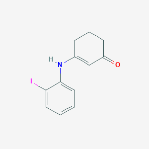 molecular formula C12H12INO B8320239 3-(2-Iodoanilino)-2-cyclohexene-1-one 