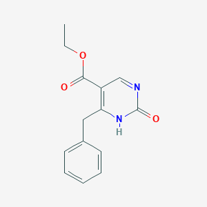 molecular formula C14H14N2O3 B8320244 Ethyl 2-hydroxy-4-benzylpyrimidine-5-carboxylate 