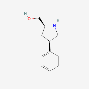 molecular formula C11H15NO B8320275 [(2S,4R)-4-phenylpyrrolidin-2-yl]methanol CAS No. 1145786-80-6