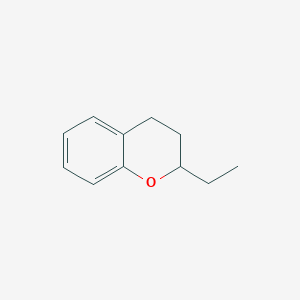 molecular formula C11H14O B8320290 2-ethyl-3,4-dihydro-2H-chromene 
