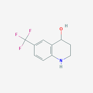 molecular formula C10H10F3NO B8320359 4-Quinolinol, 1,2,3,4-tetrahydro-6-(trifluoromethyl)- 