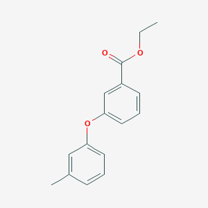 molecular formula C16H16O3 B8320371 Ethyl 3-(m-tolyloxy)benzoate 