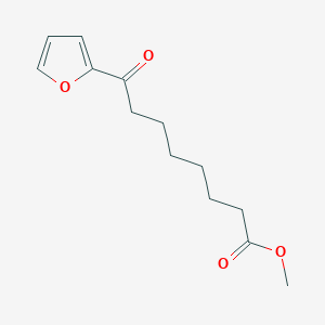 molecular formula C13H18O4 B8320448 Methyl 7-(2-furoyl)heptanoate 