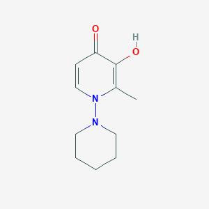 molecular formula C11H16N2O2 B8320457 N-(1-Piperidinyl)-2-Methyl-3-Hydroxy-4-Pyridinone 