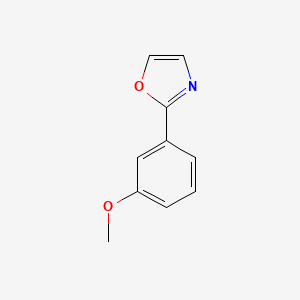 molecular formula C10H9NO2 B8320478 2-(3-Methoxyphenyl)-1,3-oxazole 