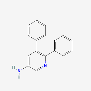 molecular formula C17H14N2 B8320534 5,6-Diphenylpyridin-3-amine 