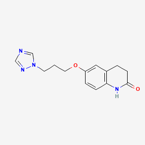 2(1H)-Quinolinone, 3,4-dihydro-6-[3-(1H-1,2,4-triazol-1-yl)propoxy]-