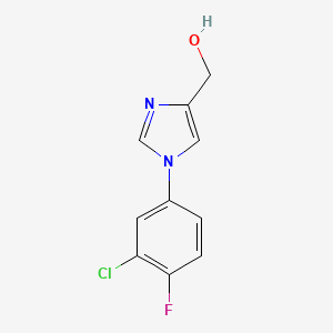 [1-(3-Chloro-4-fluoro-phenyl)-1H-imidazol-4-yl]-methanol