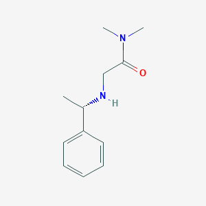 molecular formula C12H18N2O B8320654 (S)-N,N-dimethyl-2-[(1-phenylethyl)amino]acetamide 