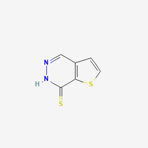 molecular formula C6H4N2S2 B8320716 Thieno[2,3-d]pyridazine-7(6H)-thione CAS No. 19111-68-3