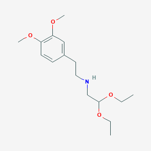 molecular formula C16H27NO4 B8320718 N-(2,2-diethoxyethyl)-3,4-dimethoxy-phenethylamine 