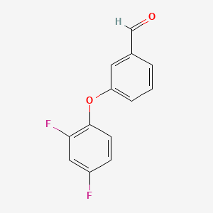 molecular formula C13H8F2O2 B8320837 3-(2,4-Difluorophenoxy)benzaldehyde 