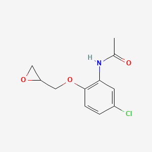 molecular formula C11H12ClNO3 B8320899 N-(5-chloro-2-oxiranylmethoxy-phenyl)-acetamide 