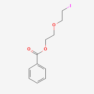 molecular formula C11H13IO3 B8320922 2-(2-Iodoethoxy)ethyl benzoate 