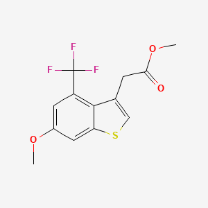 Methyl 2-[6-methoxy-4-(trifluoromethyl)benzo[b]thiophen-3-yl]acetate