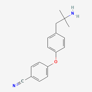 4-(4-(2-Amino-2-methylpropyl)phenoxy)benzonitrile