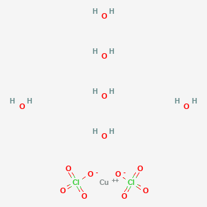 molecular formula Cl2CuH12O14 B083210 六水合高氯酸铜 CAS No. 10294-46-9