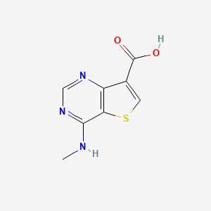 molecular formula C8H7N3O2S B8321022 4-Methylamino-thieno[3,2-d]pyrimidine-7-carboxylic acid 