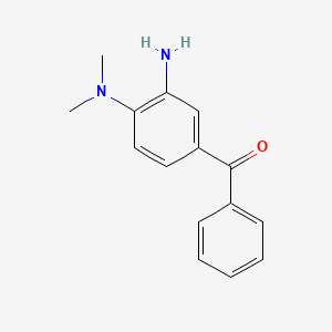 molecular formula C15H16N2O B8321033 3-Amino-4-dimethylaminobenzophenone 