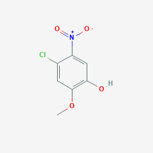 molecular formula C7H6ClNO4 B8321038 4-Chloro-2-methoxy-5-nitrophenol 