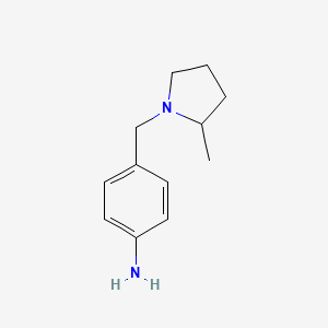 {4-[(2-Methylpyrrolidin-1-yl)methyl]phenyl}amine