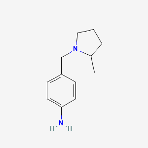 molecular formula C12H18N2 B8321048 {4-[(2-Methylpyrrolidin-1-yl)methyl]phenyl}amine 