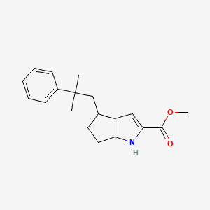 Methyl 4-(2-methyl-2-phenylpropyl)-1,4,5,6-tetrahydrocyclopenta[b]pyrrole-2-carboxylate