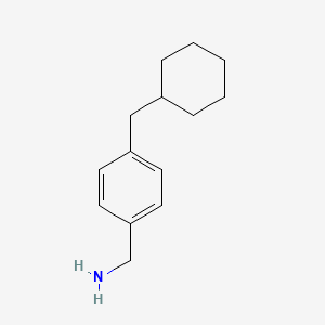 [4-(Cyclohexylmethyl)phenyl]methanamine