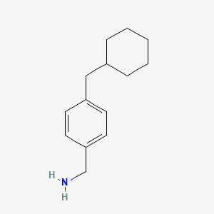 molecular formula C14H21N B8321062 [4-(Cyclohexylmethyl)phenyl]methanamine 